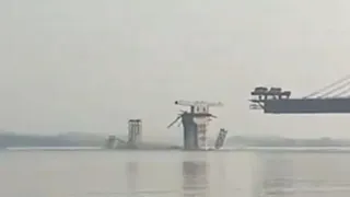 Bihar Bridge Collapse: Section Of Under-Construction Aguwani-Sultanganj Bridge Falls Into Ganga | Watch